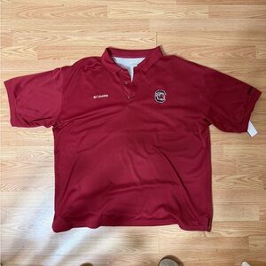 Columbia USC South Carolina Gamecocks Burgundy Performance Polo Shirt